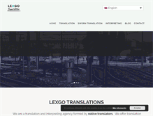 Tablet Screenshot of lexgotranslations.com